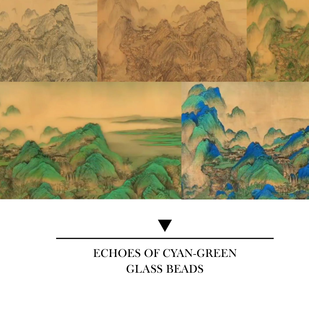 【YUMI OZ CUP 】Echoes of Cyan-Green Glass Beads-A28