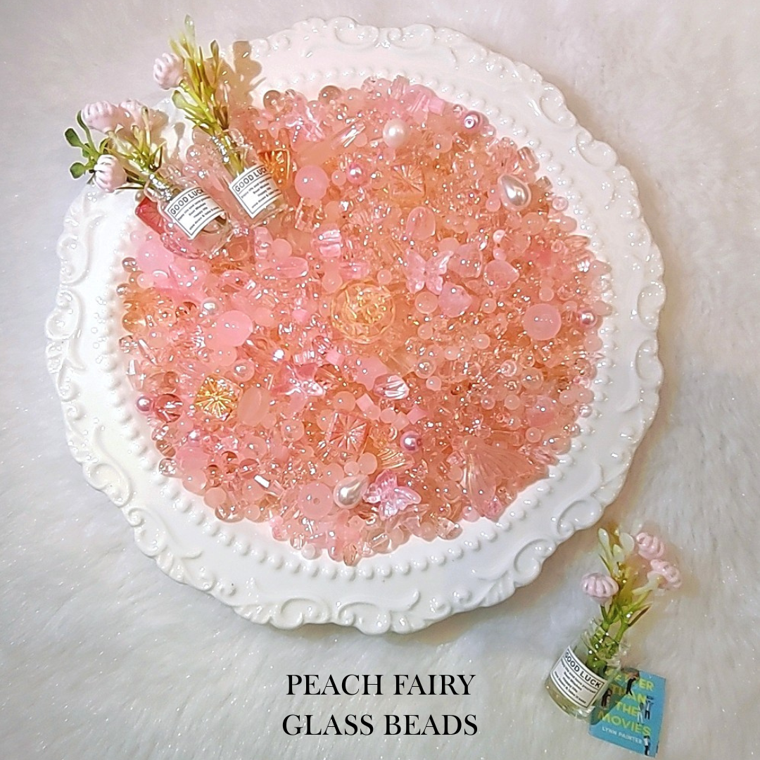 【YUMI OZ CUP】Peach Fairy Glass Beads-A12