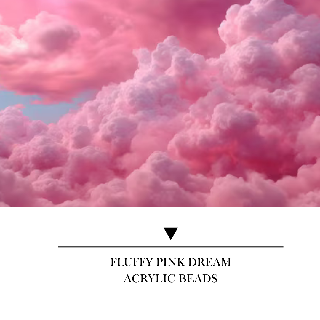 【YUMI OZ CUP 】Fluffy Pink Dream Acrylic Beads-B5