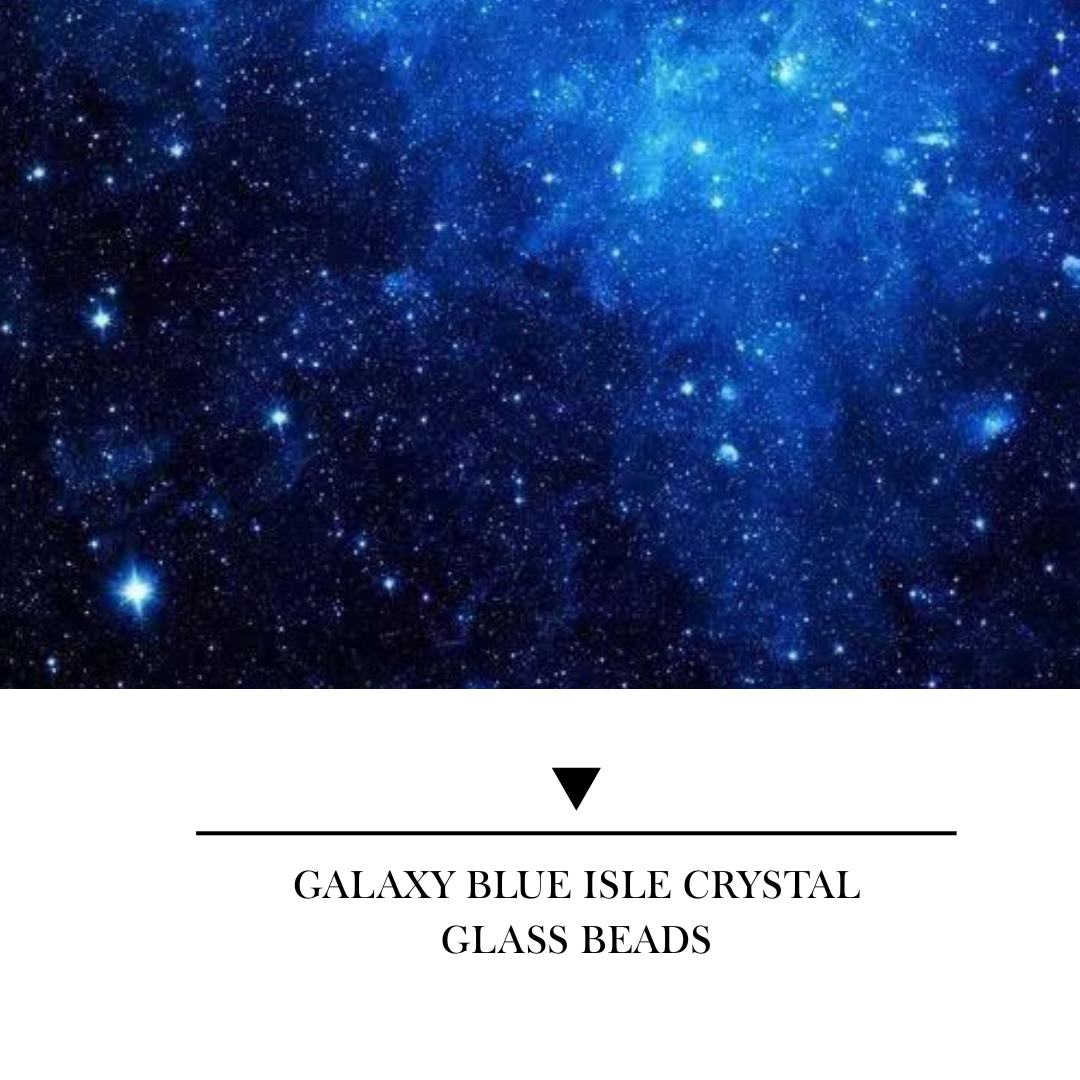 【YUMI ML CUP】Galaxy Blue Isle Crystal Glass Beads-A29