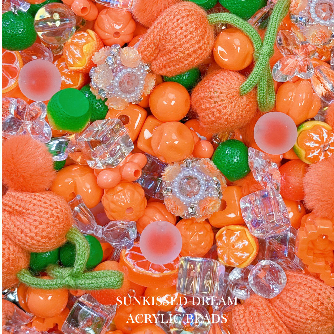 【YUMI OZ CUP 】Sunkissed Dream Acrylic Beads-B4