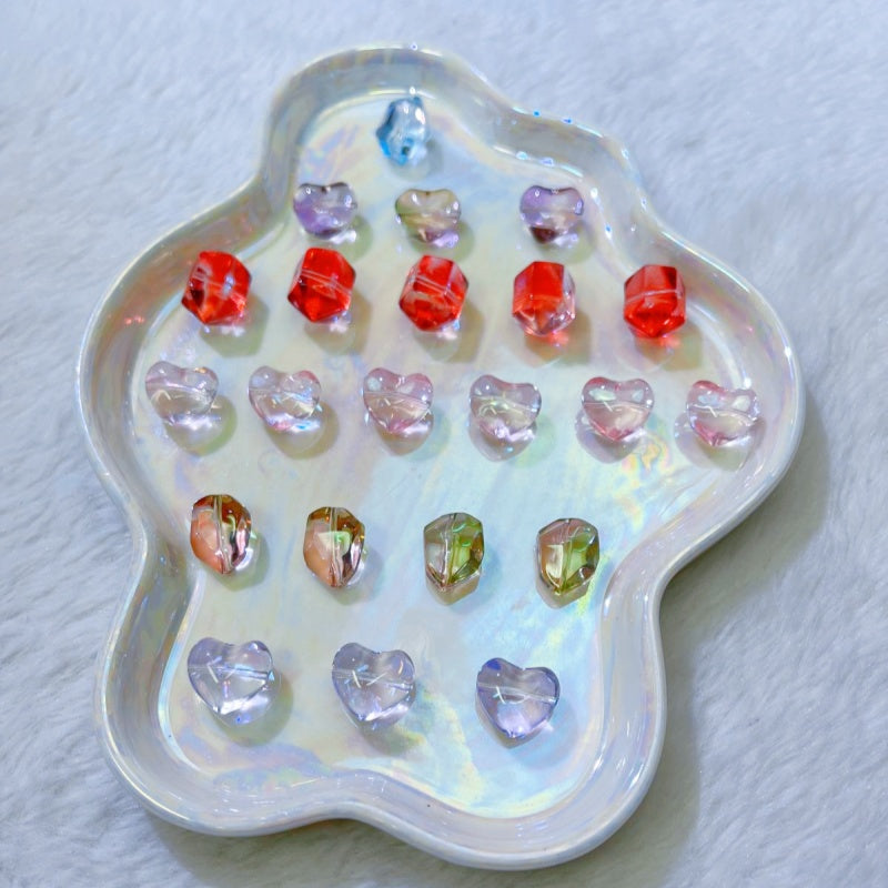 【YUMI-E】Love Unmoved Shaped Glass Beads-E3