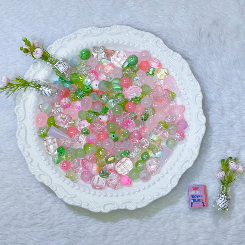 【YUMI ML CUP】Pink Tulip – Gentle Love Glass beads-A28