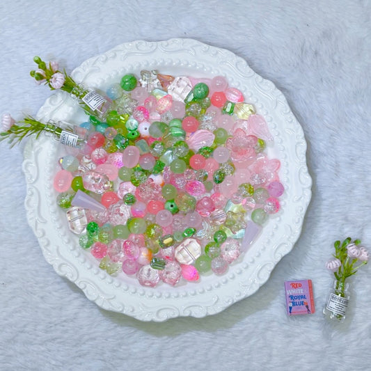 【YUMI ML CUP】Pink Tulip – Gentle Love Glass beads-A28