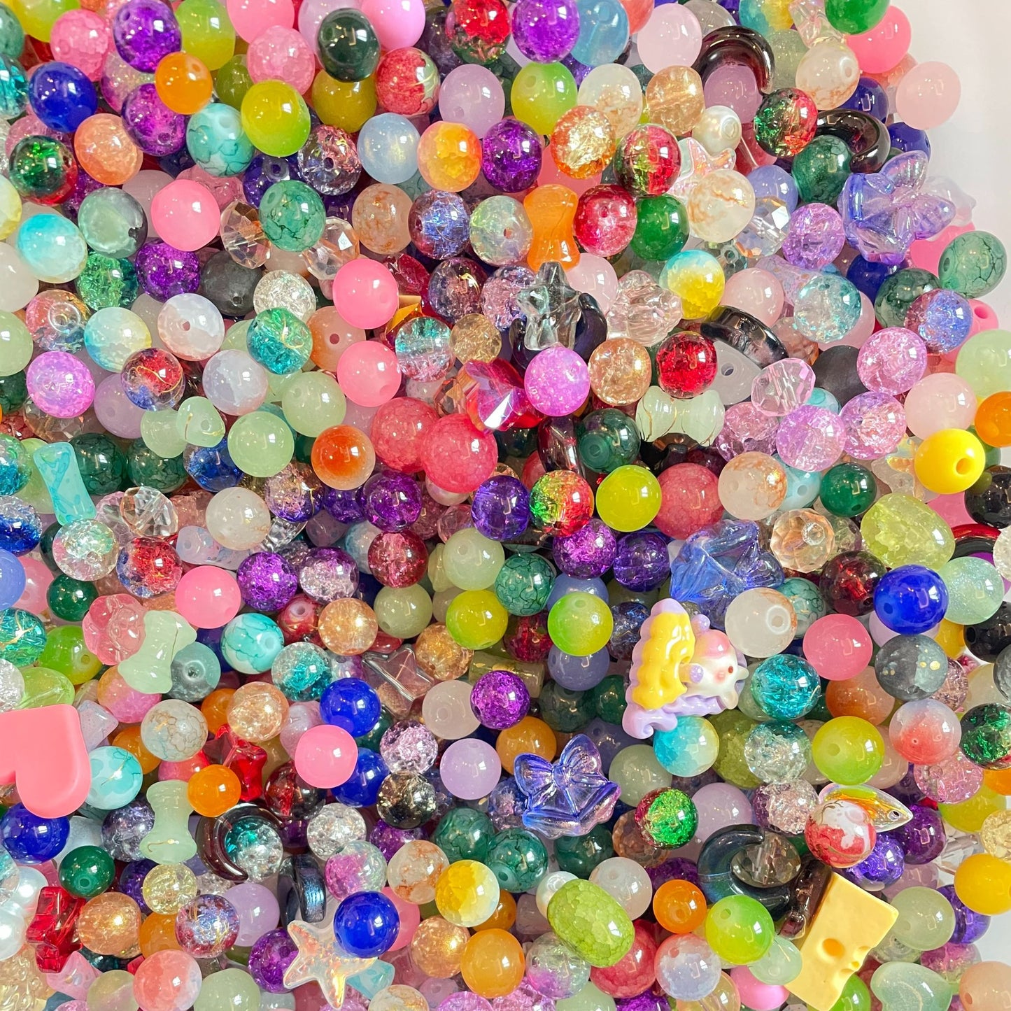 Mix Color Glass Beads Lucky Bags-Open In Live