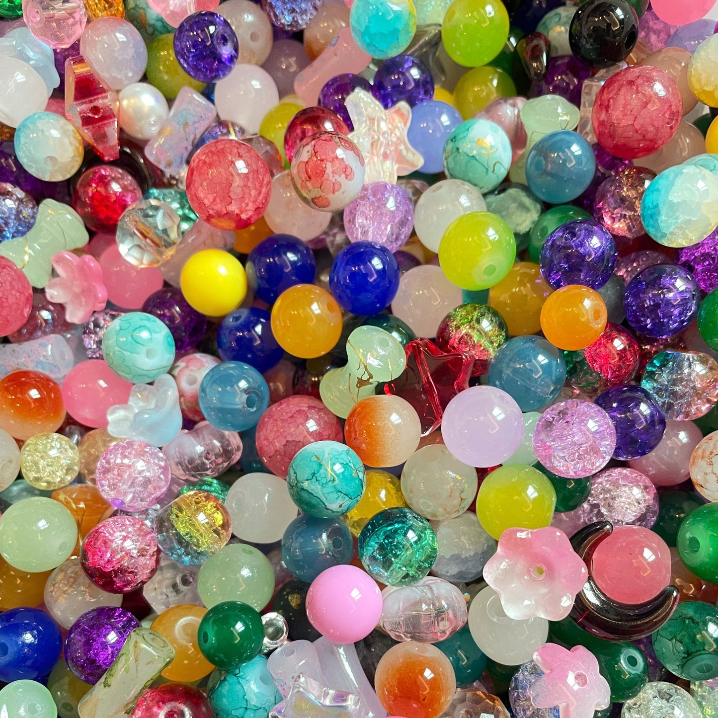 Mix Color Glass Beads Lucky Bags-Open In Live