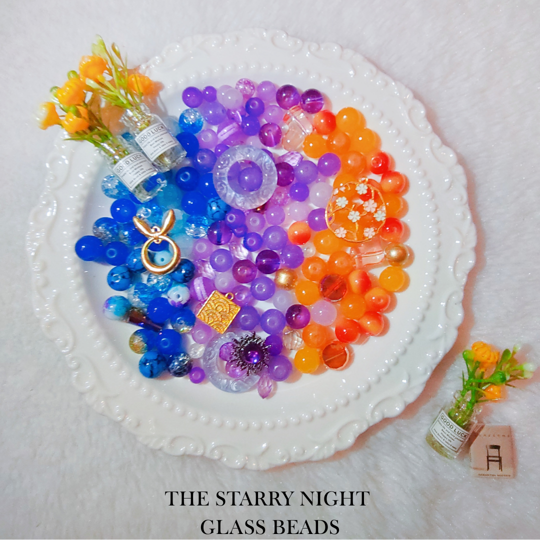 【YUMI OZ CUP 】 The Starry Night Glass Beads-A27
