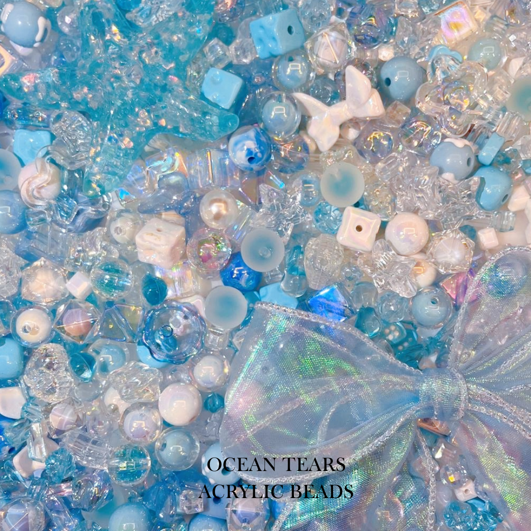 【YUMI OZ CUP 】Ocean Tears Acrylic Beads-B12