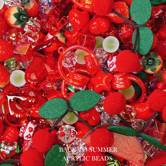 【YUMI OZ CUP 】Back to Summer Acrylic Beads-B1