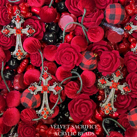 【YUMI OZ CUP 】Velvet Sacrifice Acrylic Beads-B2