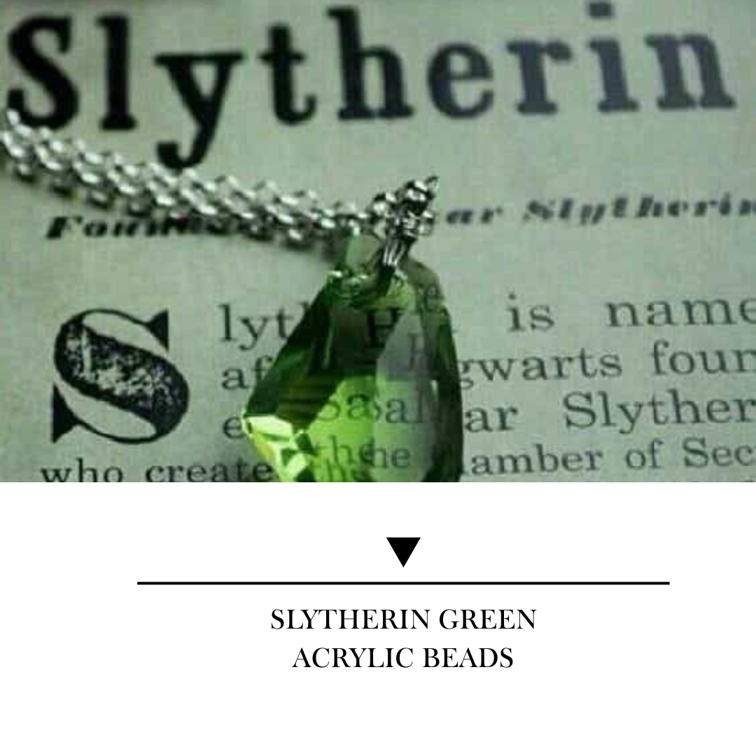【YUMI OZ CUP 】Slytherin Green Acrylic Beads-B13