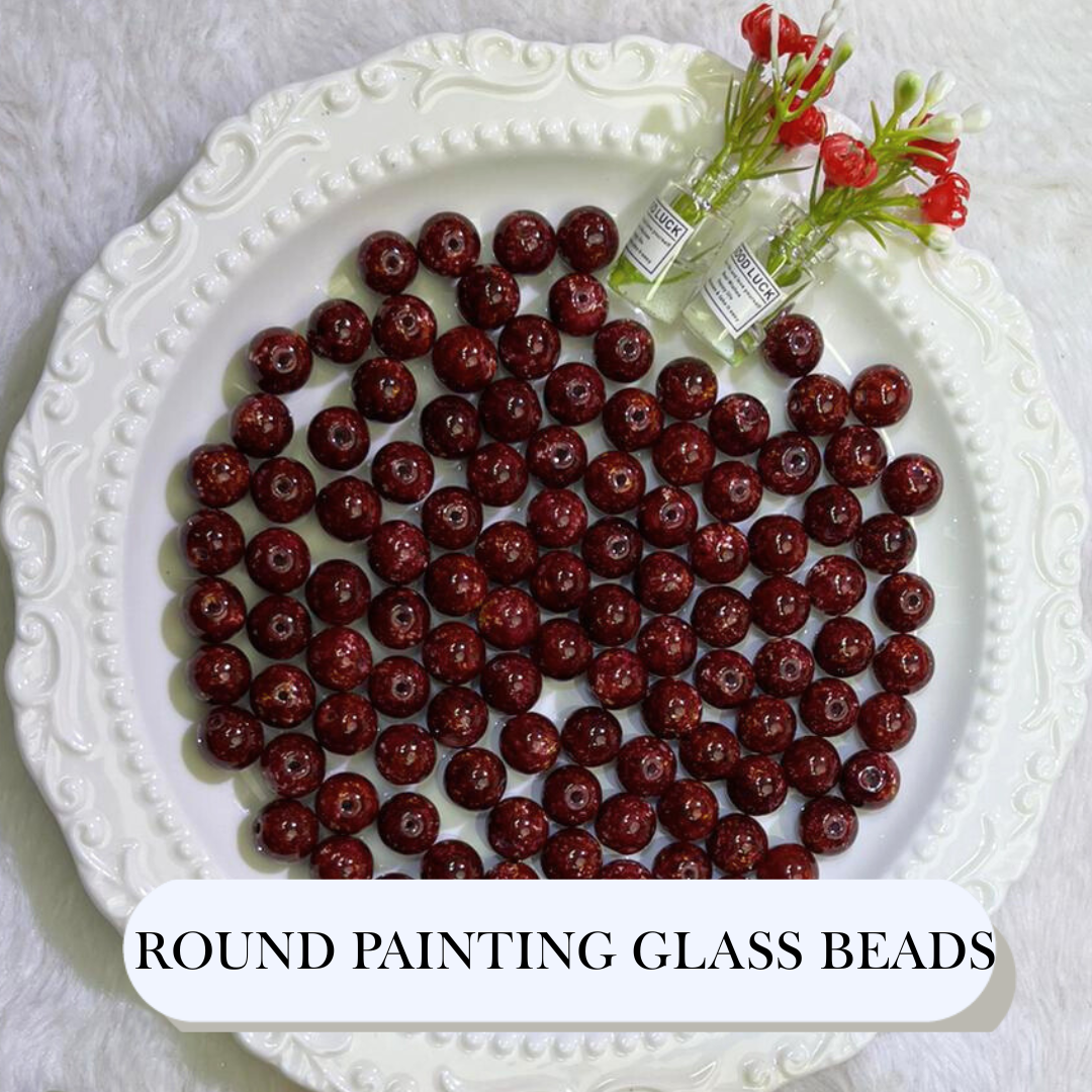 【YUMI-E】Oil Painting Glass Beads-E5