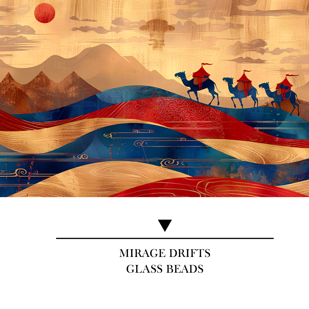 【YUMI OZ CUP 】Mirage Drifts Glass Beads-A24