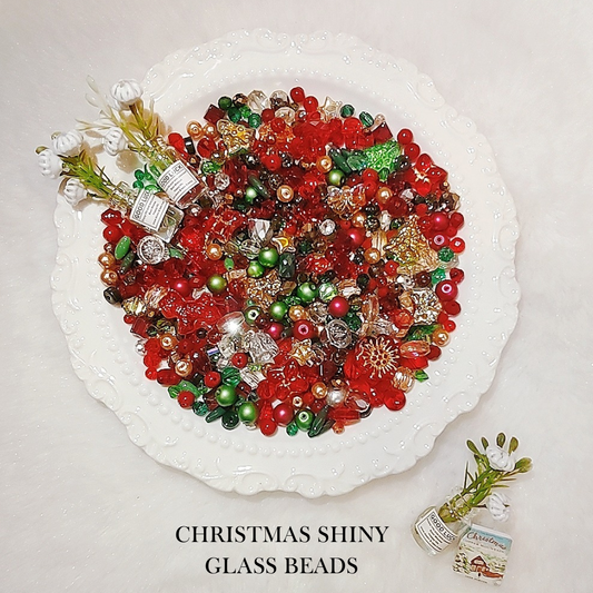 【YUMI OZ CUP】Christmas Shiny Glass Beads-A7