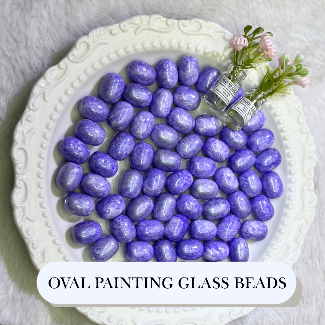 【YUMI-E】Oil Painting Glass Beads-E5