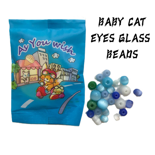 【YUMI Match Game 】Baby Cat Eyes Glass Beads Lucky Bags