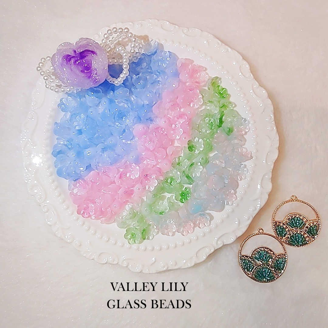 【YUMI OZ CUP 】Valley Lily Glass Beads-A23
