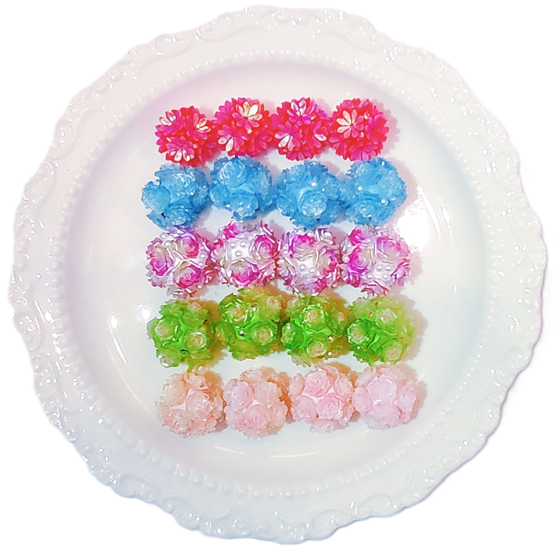 【Charm Magic 】Flower Ball Beads Lucky Bags