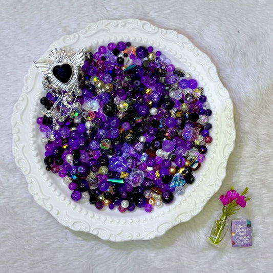 【YUMI ML CUP】Heart Of Eternal Night Glass Beads-A9