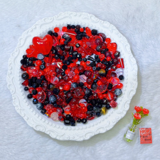 【YUMI ML CUP】Nightflame Red Glass Beads-A30