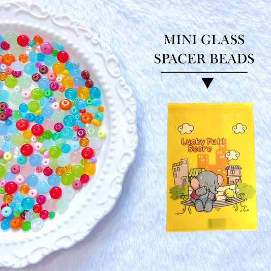 【YUMI Match Game 】Mini Glass Spacer beads Lucky Bags