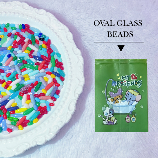 【YUMI Match Game 】Oval Glass Beads Lucky Bags